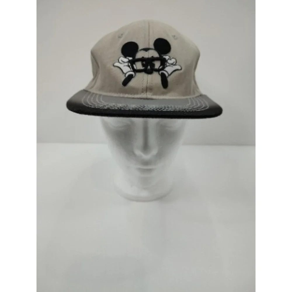 Disney Parks Hipster Mickey‎ Mouse Glasses Flat Brim Adult Hat Cap Snapback